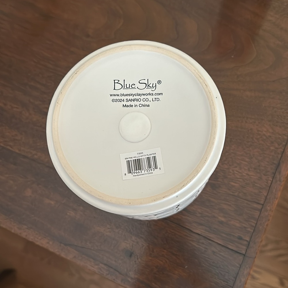 Hello Kitty! Ceramic Planter Pink and White NWT - Picture 3 of 4